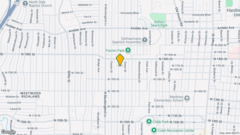 1625 Burger St Map and Location Details