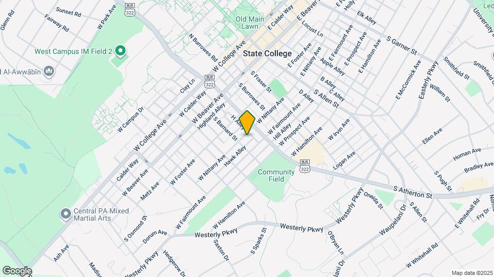 428 W Nittany Ave Mapa y Detalles de la Ubicación