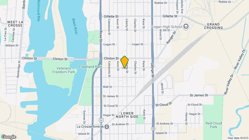 1127 Liberty St Map and Location Details