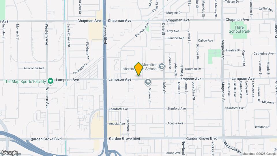 8287 Lampson Ave Map and Location Details