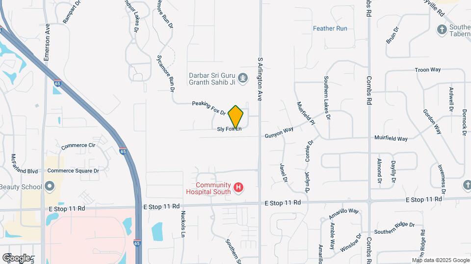 5847 Sly Fox Ln Map and Location Details