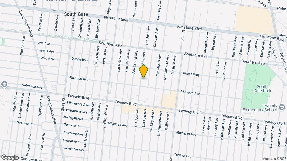 9616 San Juan Ave Map and Location Details