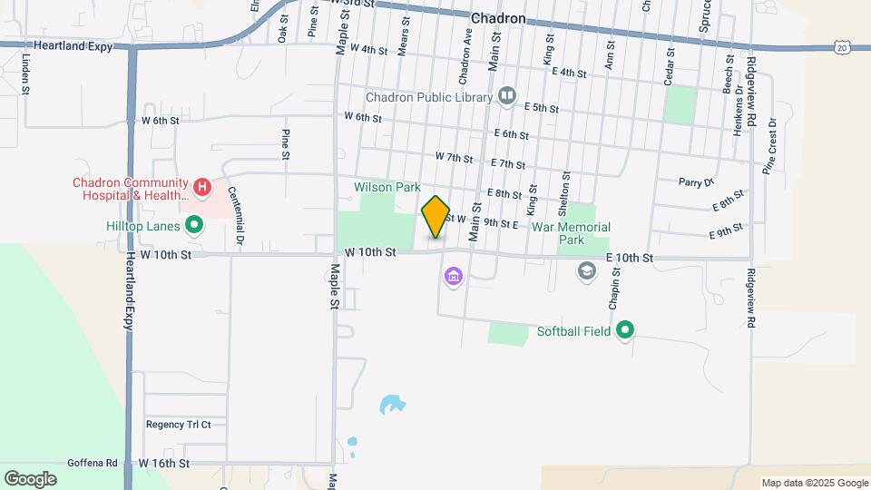 955 Chadron Ave Map and Location Details