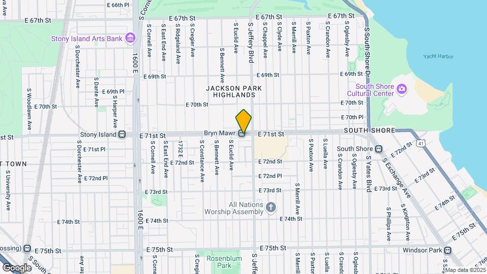 1931 E 71st St Map and Location Details