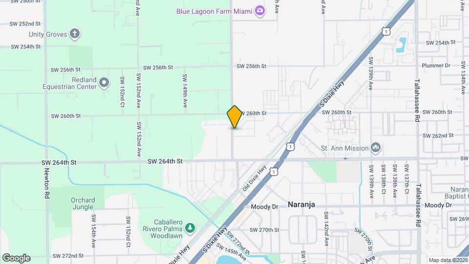 26151 SW 147th Ave Mapa y Detalles de la Ubicación
