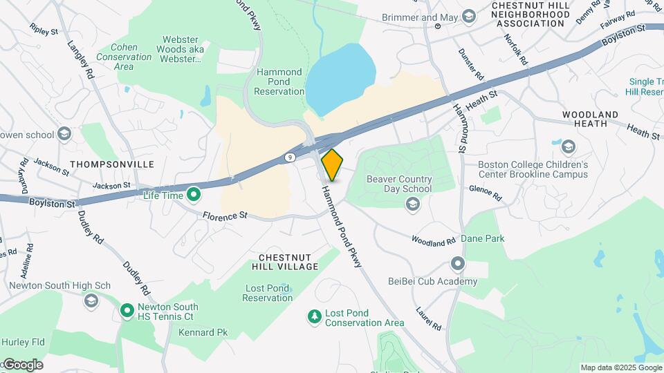 321 Hammond Pond Pky, Unit 203 Map and Location Details