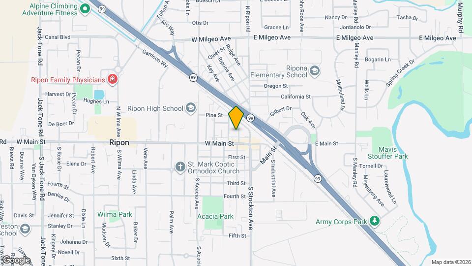 125 N Walnut Ave Map and Location Details