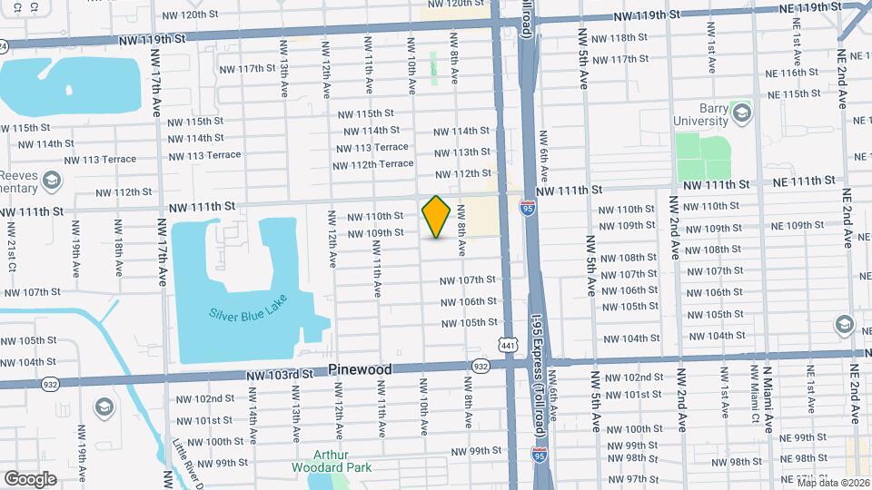 950 NW 109th St Mapa y Detalles de la Ubicación