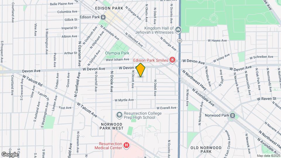 7416 W Palatine Ave Map and Location Details