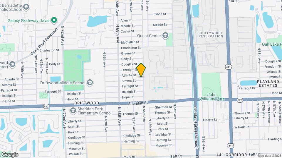 6611 Simms St Map and Location Details