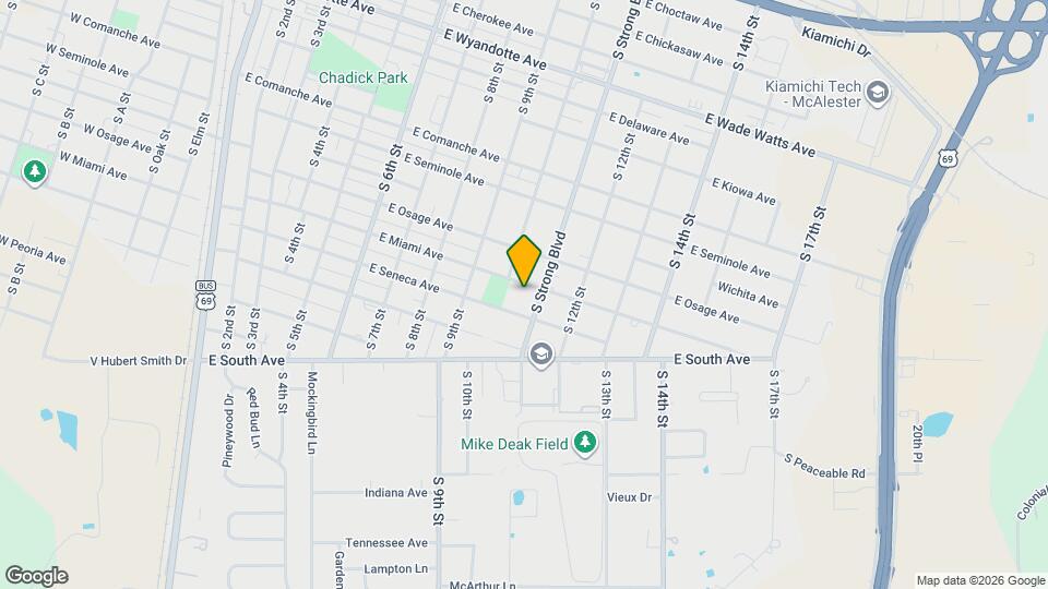 1010 E Miami Ave Map and Location Details