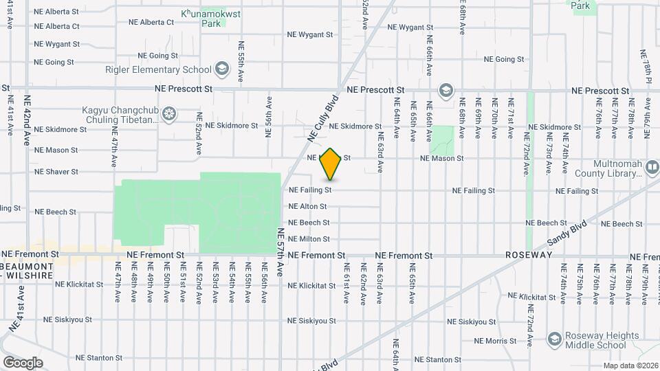 6005 NE Failing St Mapa y Detalles de la Ubicación