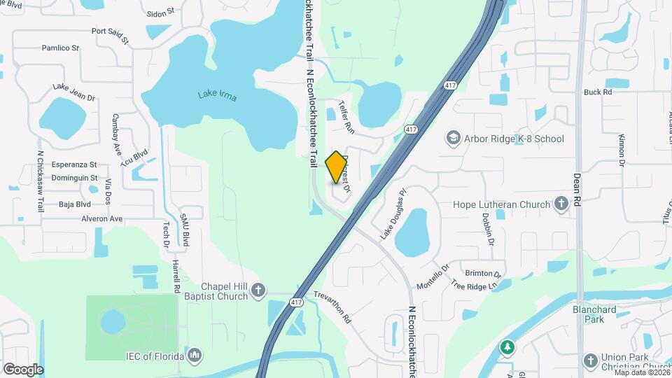 2630 Delcrest Dr Mapa y Detalles de la Ubicación