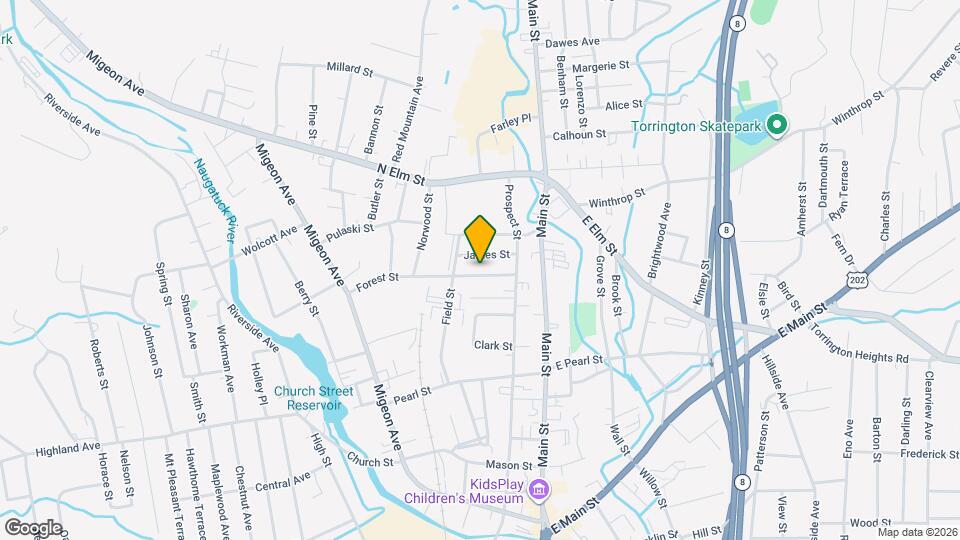 54 Forest St Map and Location Details