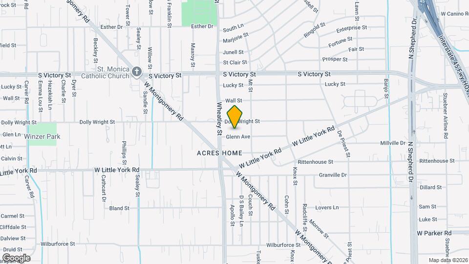 1032 Glen Ln Map and Location Details