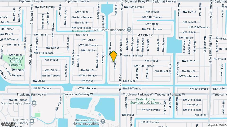 1018 NW 8th Pl Map and Location Details