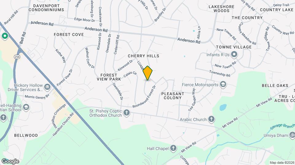 3105 Roundwood Forest Ln Mapa y Detalles de la Ubicación