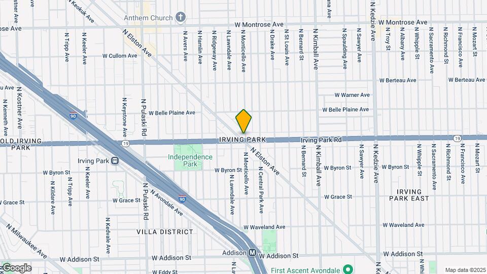4001 N Elston Ave Map and Location Details