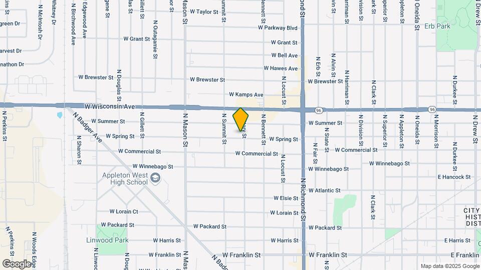 1006 W Spring St Map and Location Details