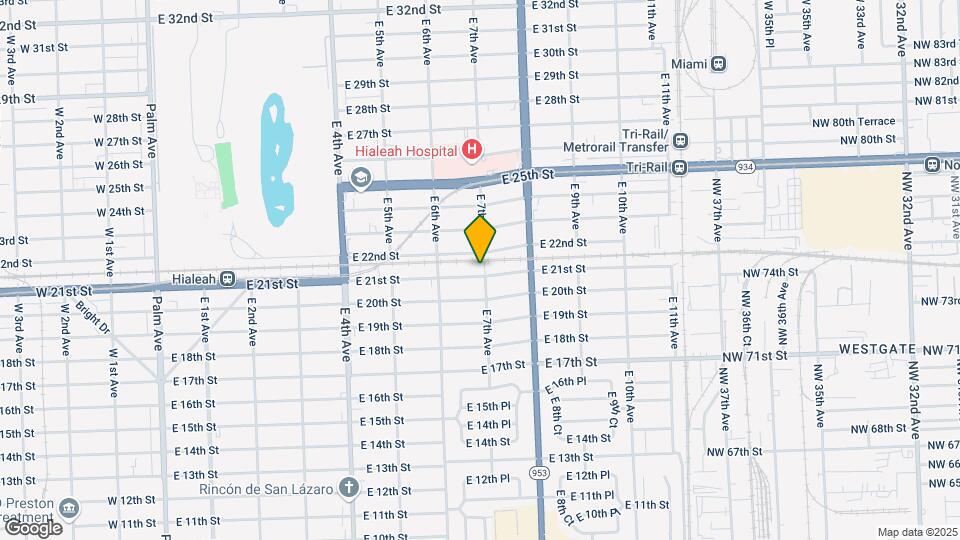 691 E 21st St Map and Location Details