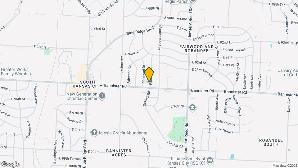 9414 Palmer Ave Map and Location Details