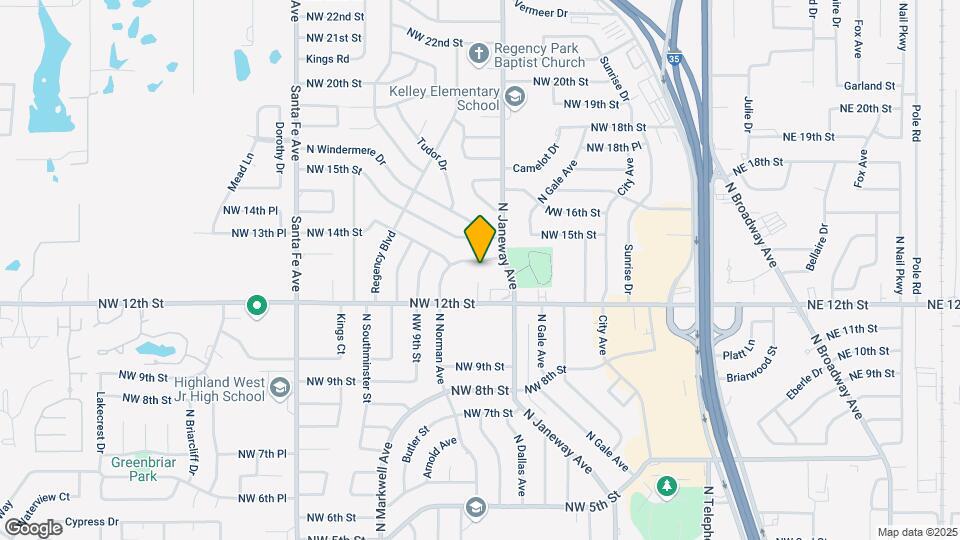 1436 N Norman Ave Map and Location Details