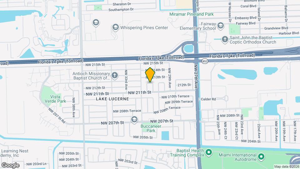 3030 NW 212th St Mapa y Detalles de la Ubicación