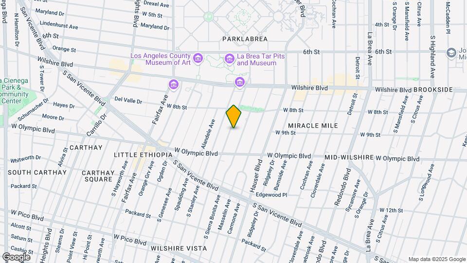 860 S Curson Ave Mapa y Detalles de la Ubicación