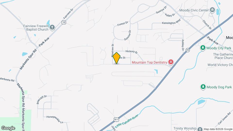 1031 Oak Blvd Map and Location Details