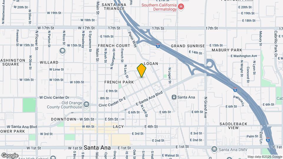 829 N Garfield St Map and Location Details