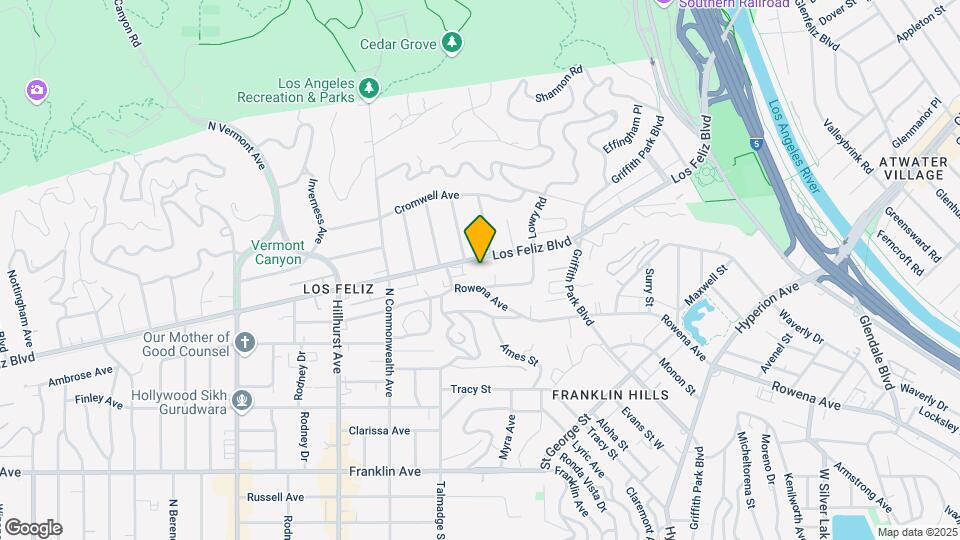4112 Los Feliz Blvd Map and Location Details