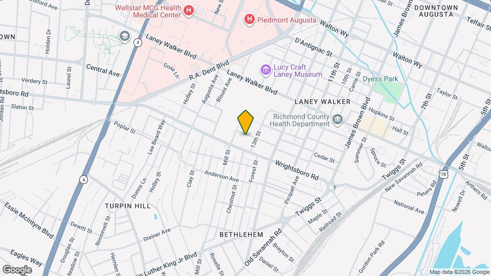 1312 Perry Ave Map and Location Details