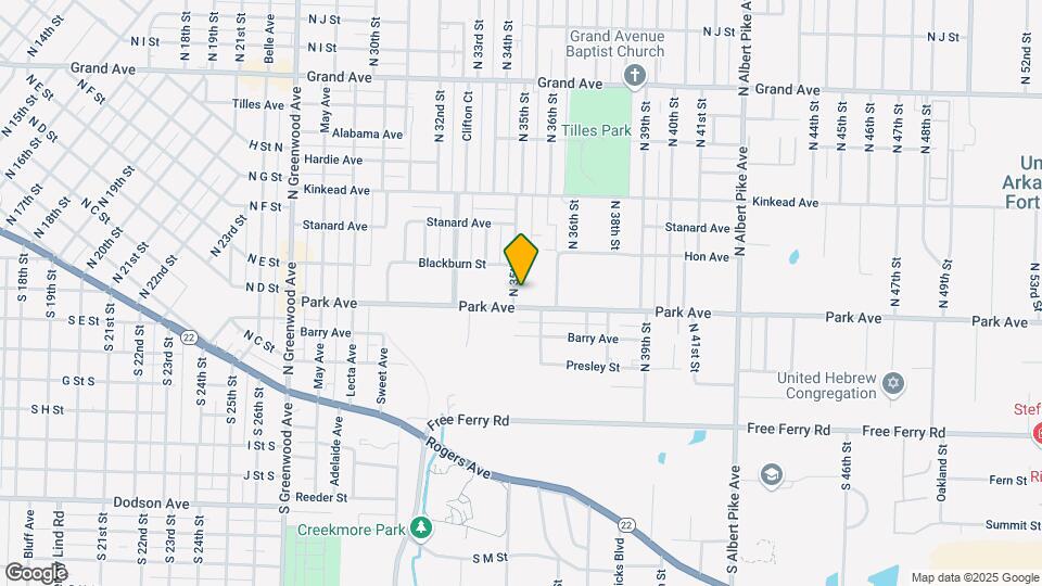 408 N 35th St Map and Location Details
