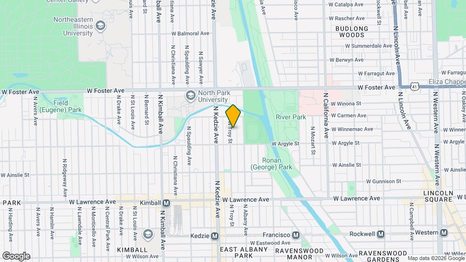 5027 N Troy St Map and Location Details