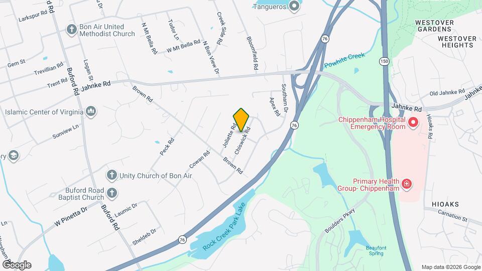 1100 Chiswick Rd Map and Location Details