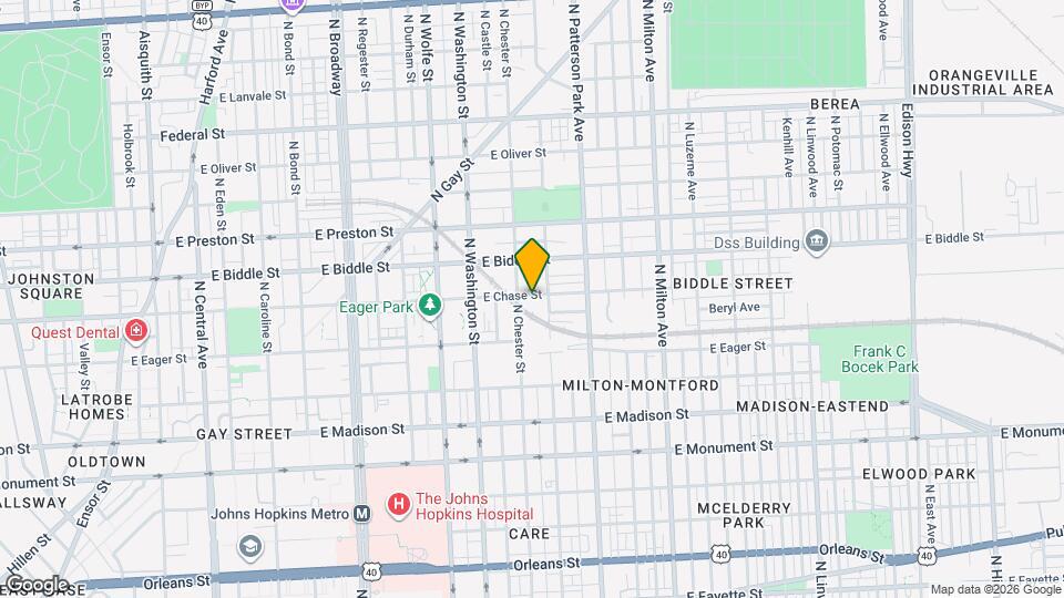 2117 E Chase St Map and Location Details