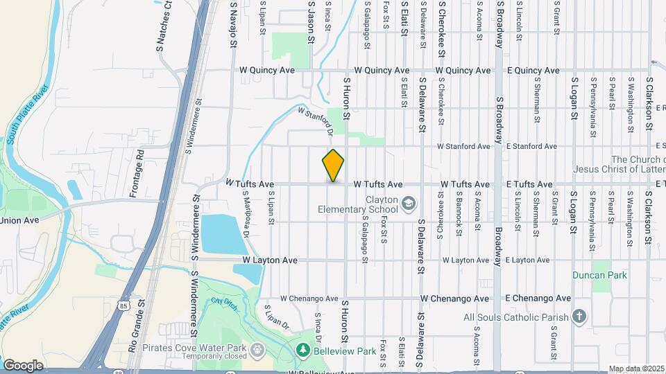 4600 S Inca St Mapa y Detalles de la Ubicación