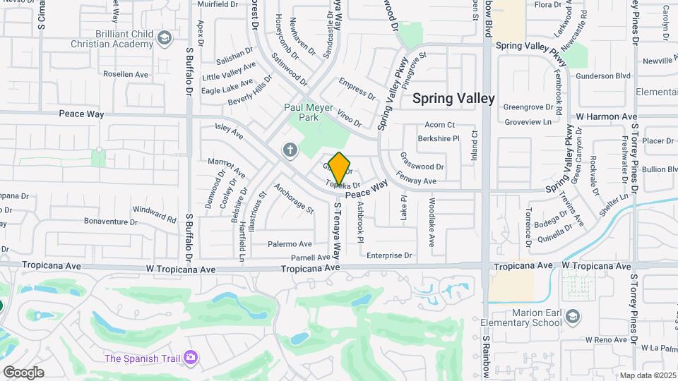 7289 Topeka Dr Map and Location Details