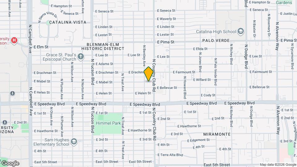 3018 E Mabel St Map and Location Details