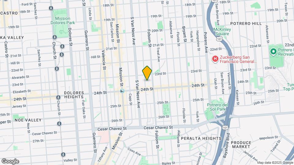 951 Shotwell St, Unit 951 Mapa y Detalles de la Ubicación