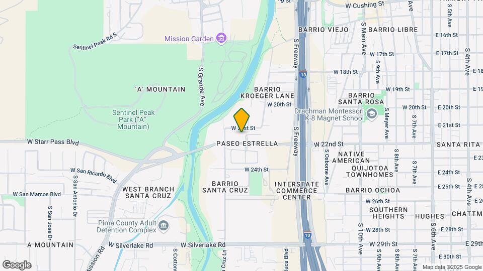 914 W Starr Pass Blvd Map and Location Details