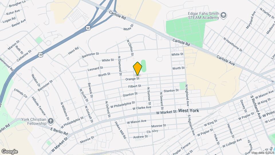 1741 Orange St Mapa y Detalles de la Ubicación