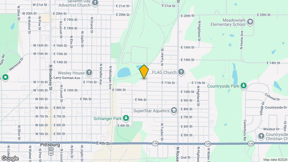 1101 N Taylor St Map and Location Details