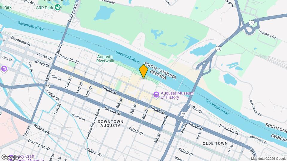 River Place Condominiums Mapa y Detalles de la Ubicación