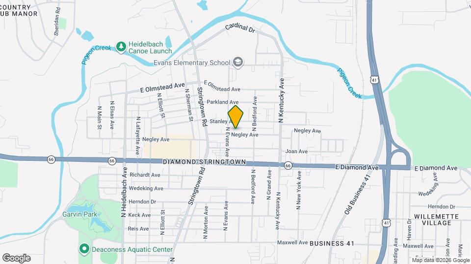 812 Negley Ave Map and Location Details