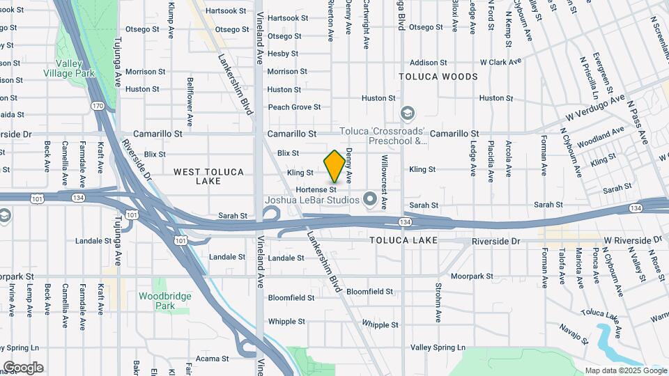 10757 Hortense St, Unit 108 Map and Location Details