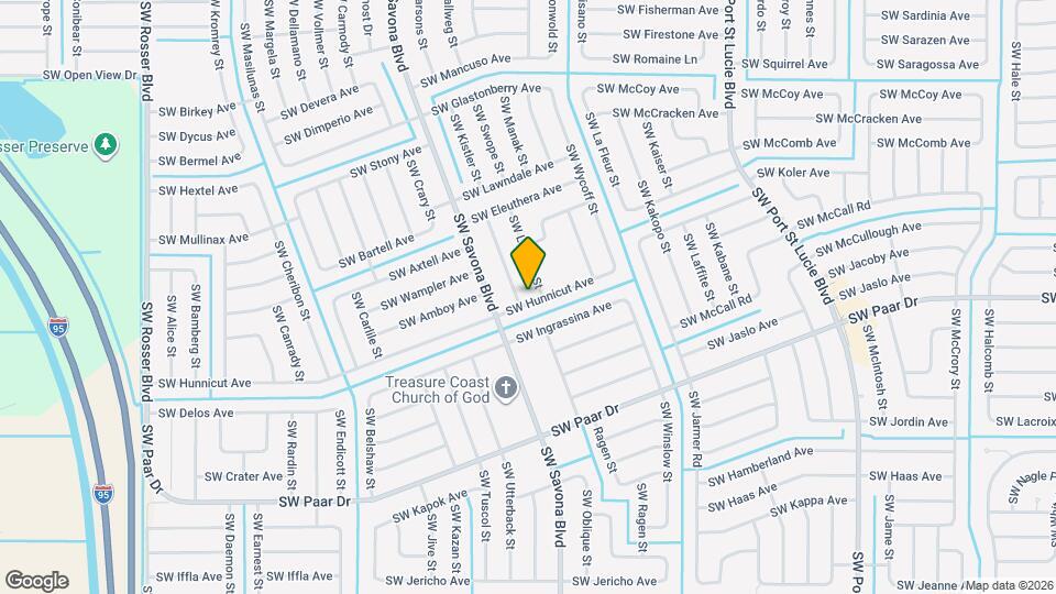 1169 SW Hunnicut Ave Map and Location Details