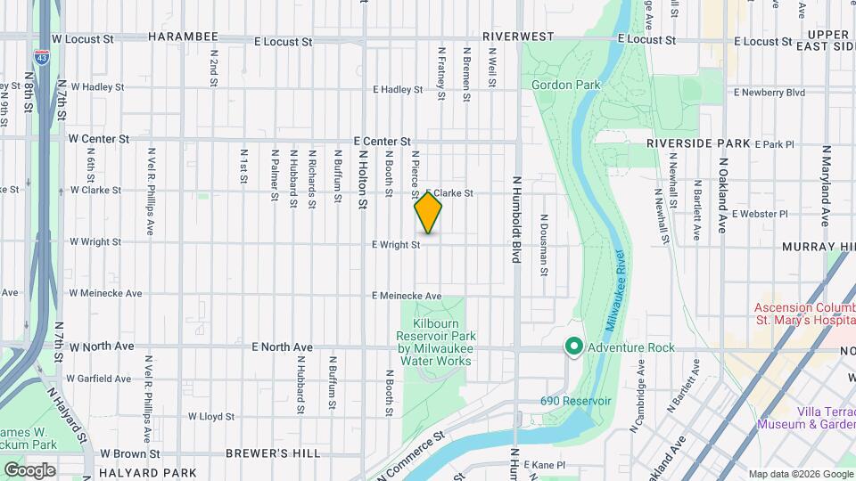 720 E Wright St Map and Location Details