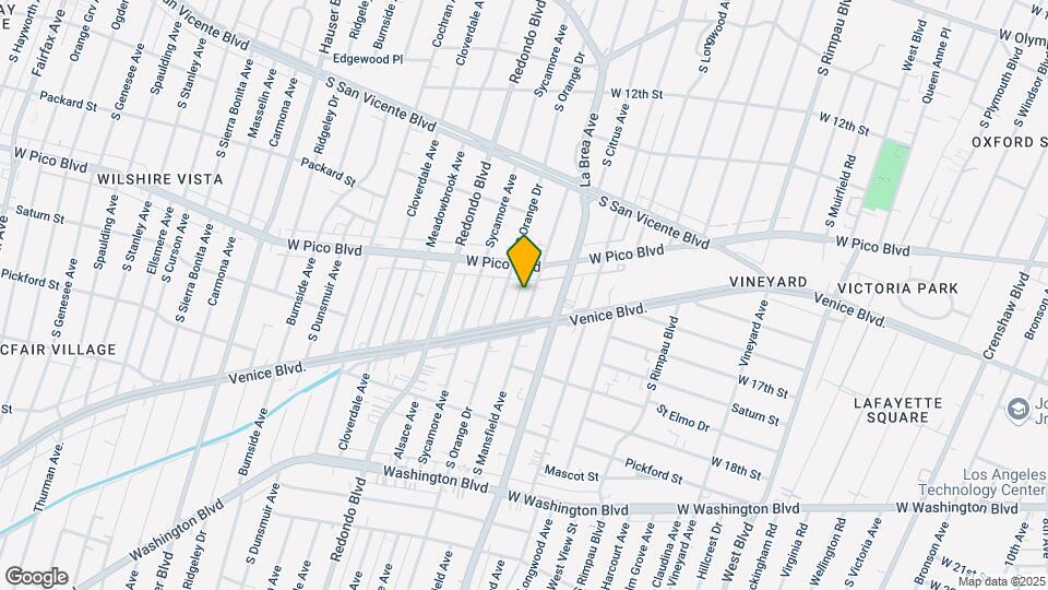 1435 S Mansfield Ave Map and Location Details