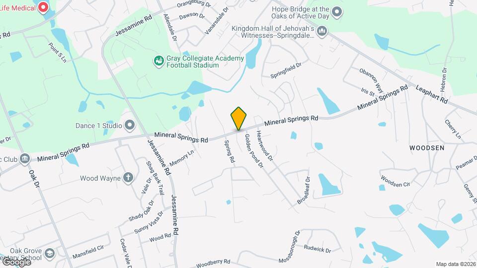 4018 Mineral Springs Rd Map and Location Details